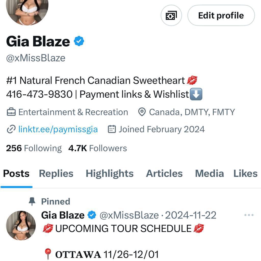 Gia Blaze is Female Escorts. | Markham | Ontario | Canada | escortsaffair.com 