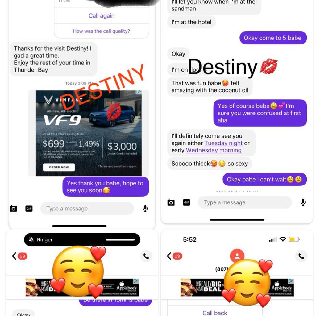 
                        Destiny- SC Dabbyy2025
                     is Female Escorts. | Thunder Bay | Ontario | Canada | escortsaffair.com 