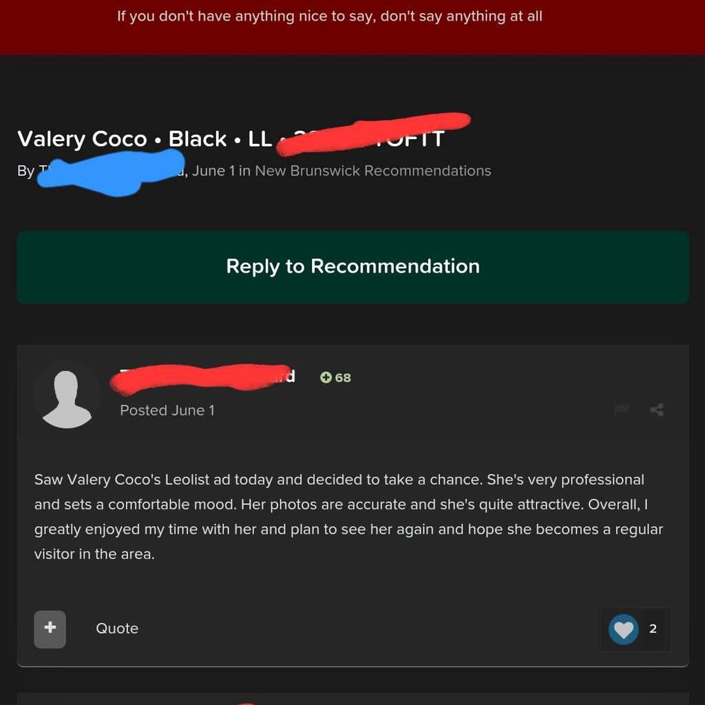 
                        Valery coco
                     is Female Escorts. | Moncton | New Brunswick | Canada | escortsaffair.com 