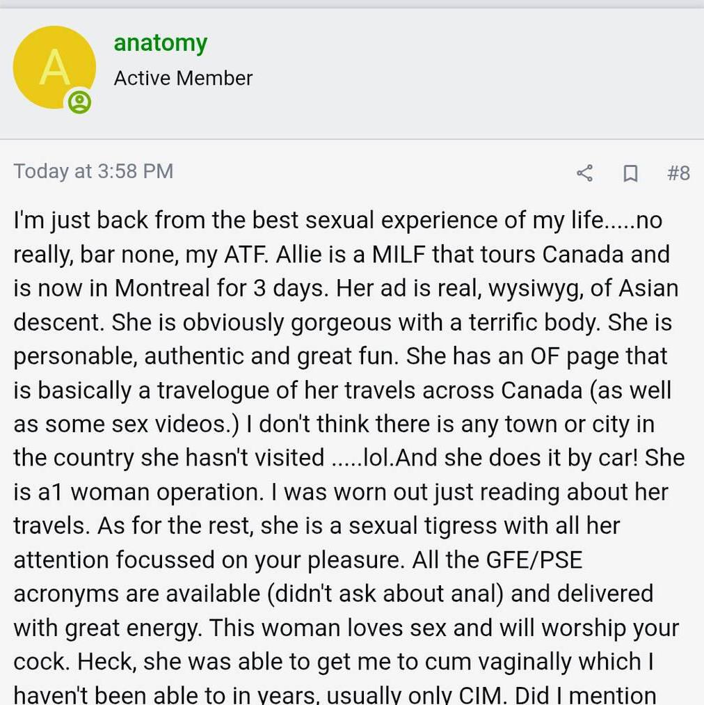 
                        Allie Zeon
                     is Female Escorts. | Cornwall | Ontario | Canada | escortsaffair.com 